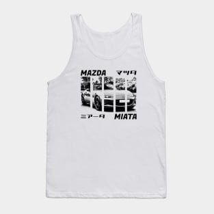 Mazda Miata MX-5 ND Black 'N White 3 Tank Top